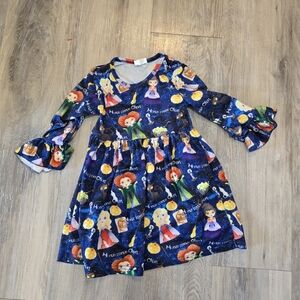 Boutique Hocus Pocus Girls Long Sleeve Halloween Dress Small